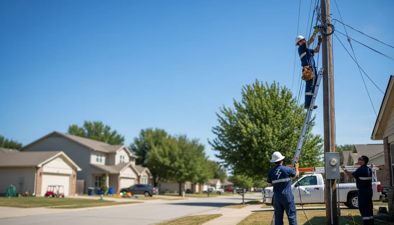 Residential electrician providing installation services in Loves Park, IL